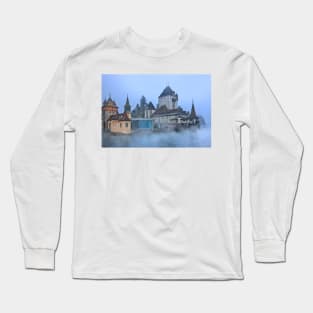 Oberhofen castle floating in the mist Long Sleeve T-Shirt